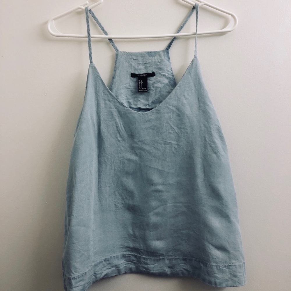 Forever 21 Denim(ish) Loose Tank Top